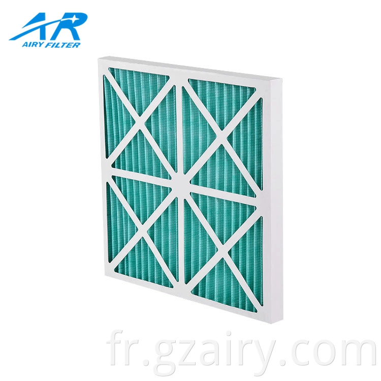 Vente à chaud Foldaway Havc Air Filtre avec cadre en carton